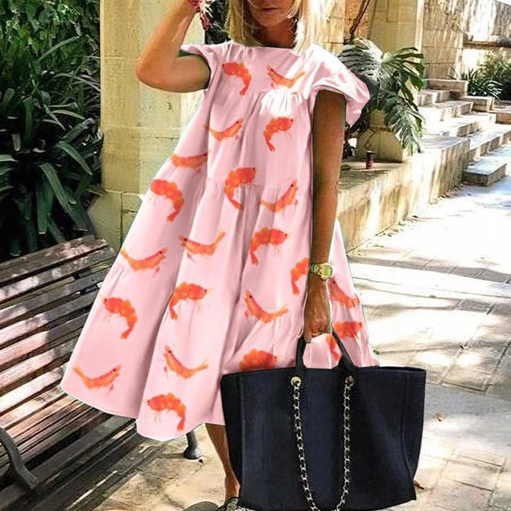 Levoire | Robe D'Été Mignonne Et Confortable Rosa Poisson