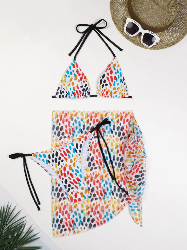 Levoire | Femmes sexy Bikini Lacer jupe trois pièces maillot de bain Muster3