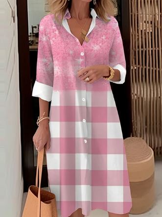 Levoire | Robe Chemise Élégante Rosa