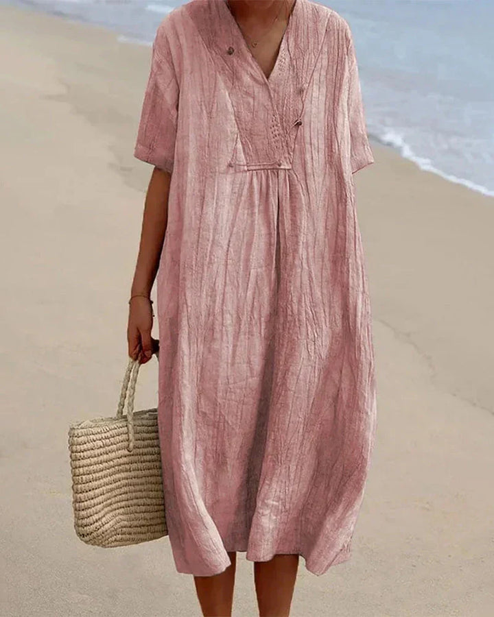 Levoire | Robe D'Été Femme Avec Un Design Imprimé Rosa