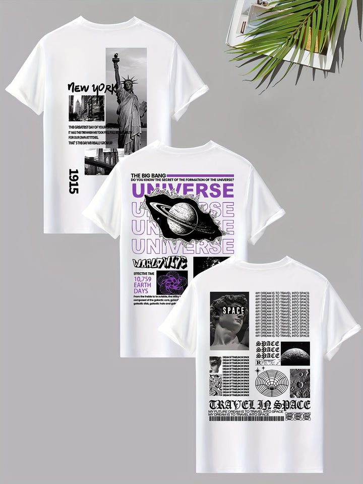 Levoire | T-Shirt Homme Avec Imprimé Thème Y2K Blanc