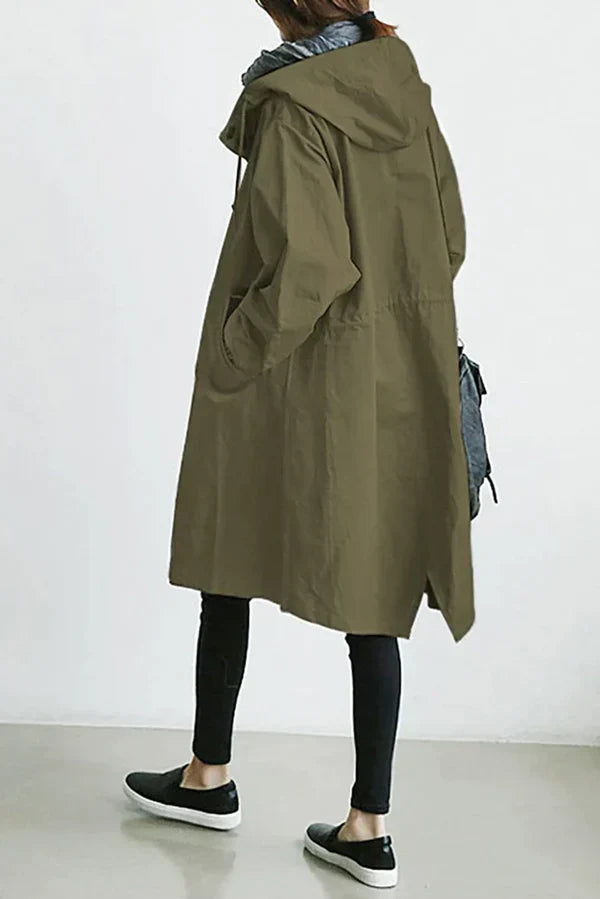 Levoire | Veste de pluie fine et élégante Armée verte