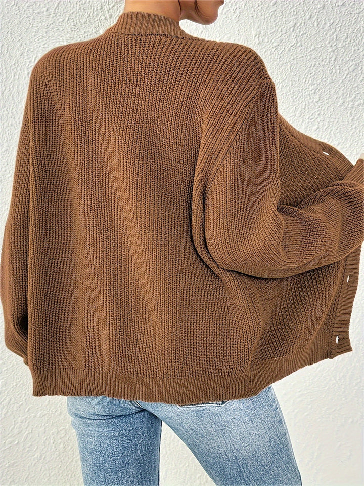 Levoire | Button Down Pull-Over En Tricot