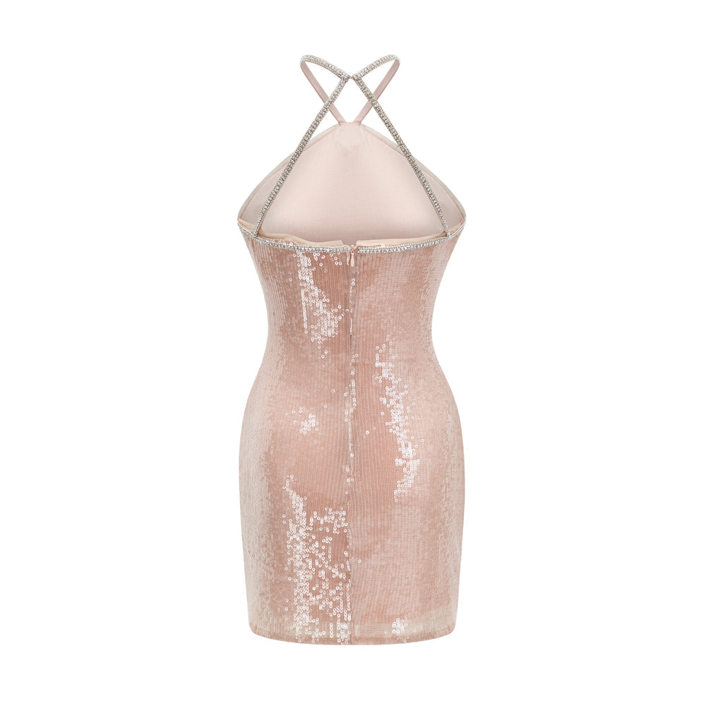 Levoire | Éadaoin Paliet Fleurs Mini Robe