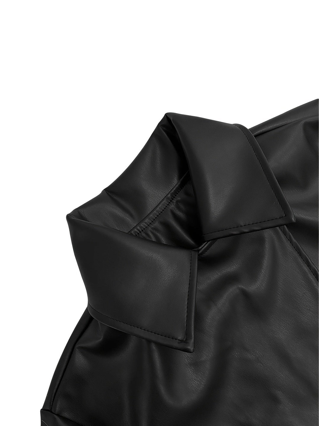 Levoire | Manteau Long Élégant En Look Cuir