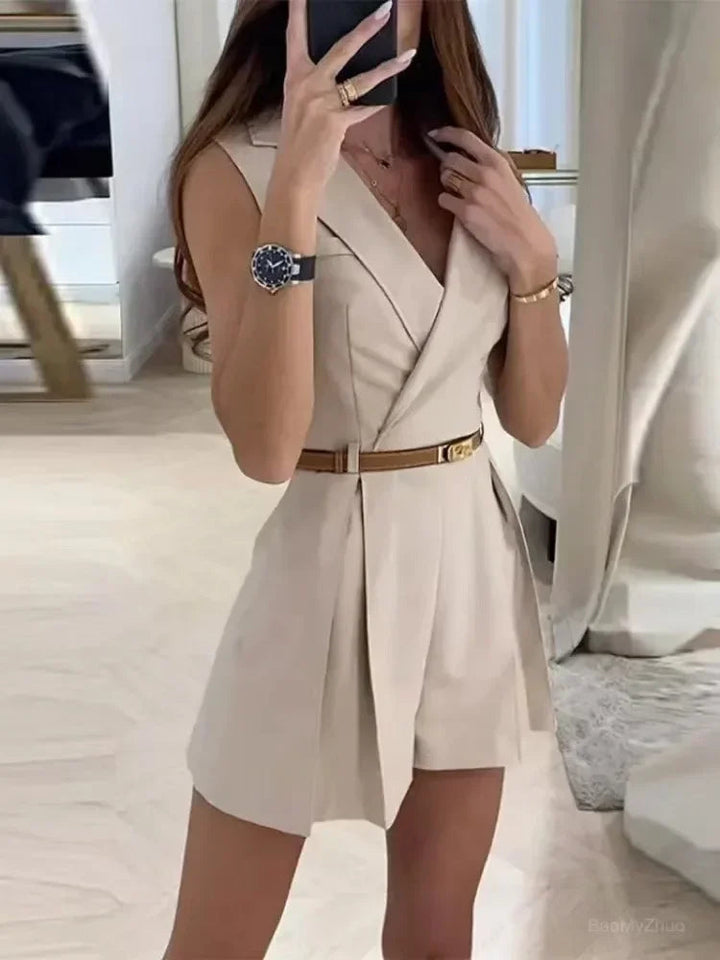 Levoire | Confortable Modèle De Combinaison Courte Pour Femmes Abricot