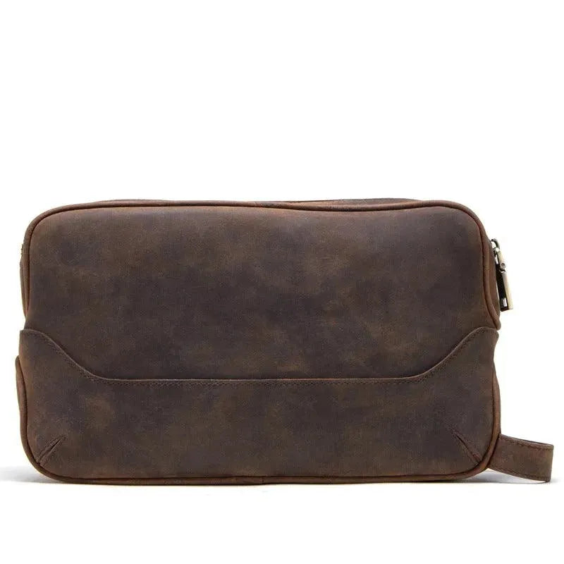 Levoire | Accessoire en cuir vintage de première couche pour hommes Café