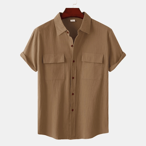 Levoire | Chemise À Manches Courtes Khaki