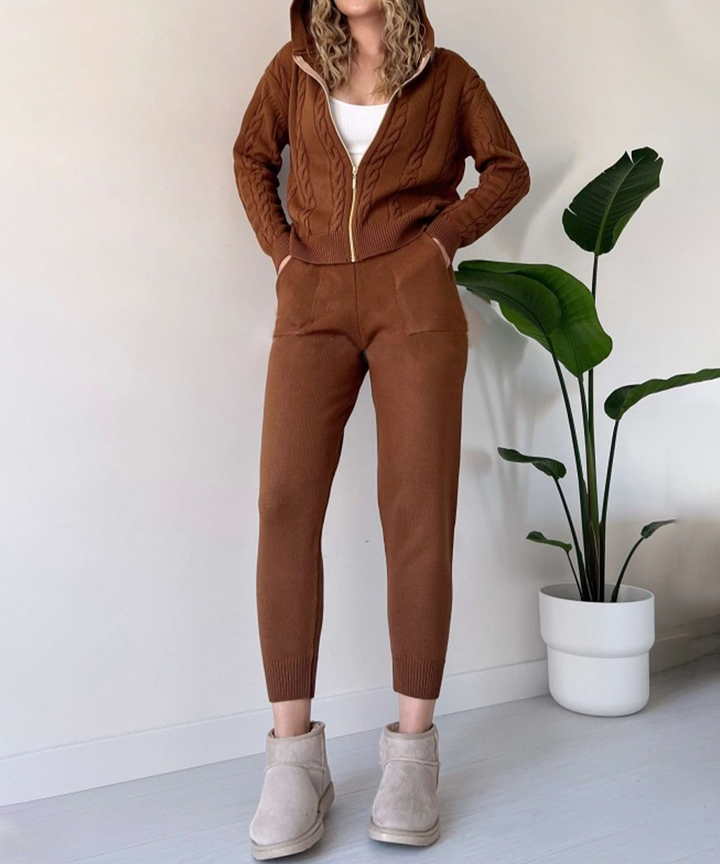 Levoire | Ensemble De Confort Luxueux Braun