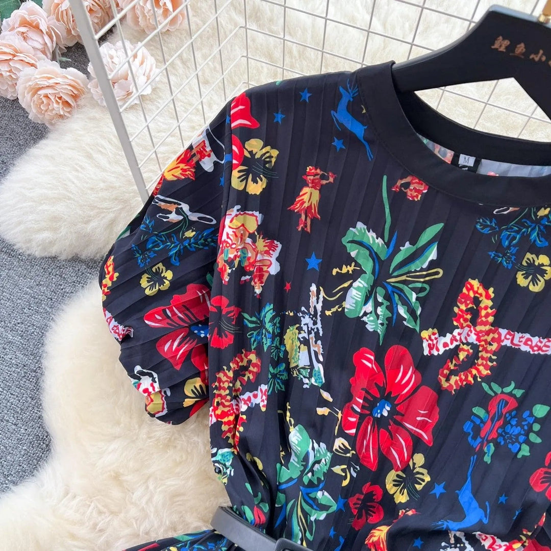 Levoire | Robe en A plissée irrégulière