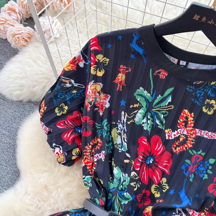 Levoire | Robe en A plissée irrégulière