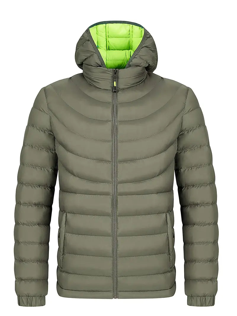 Levoire | Veste Matelassée Avec Col Montant Vert olive