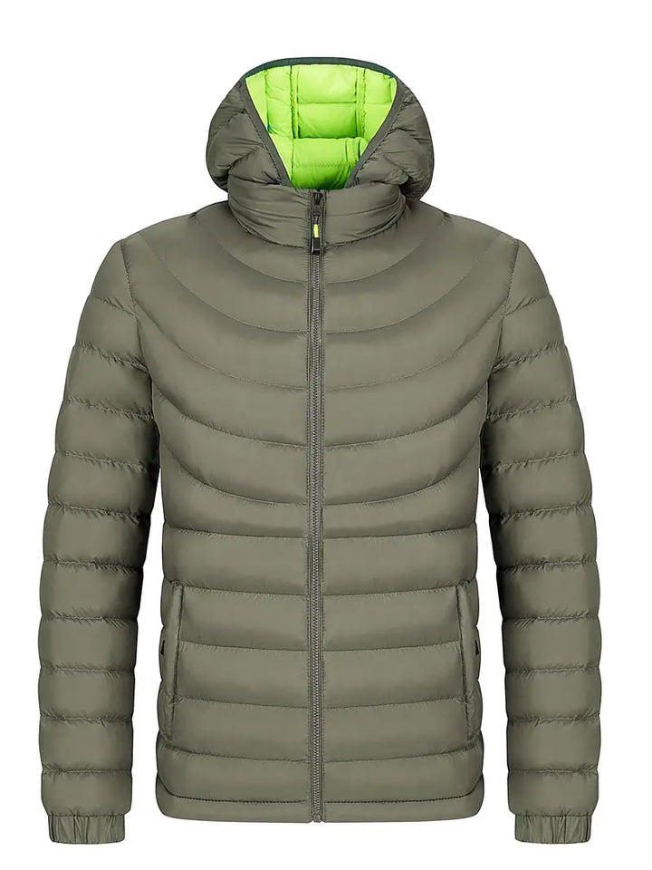 Levoire | Veste Matelassée Avec Col Montant Vert olive