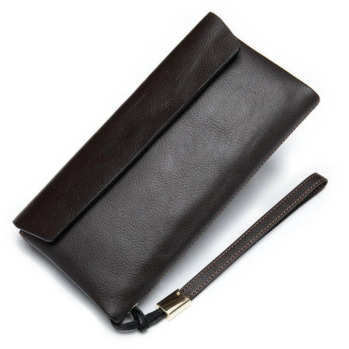 Levoire | Porte-monnaie en cuir doux Café