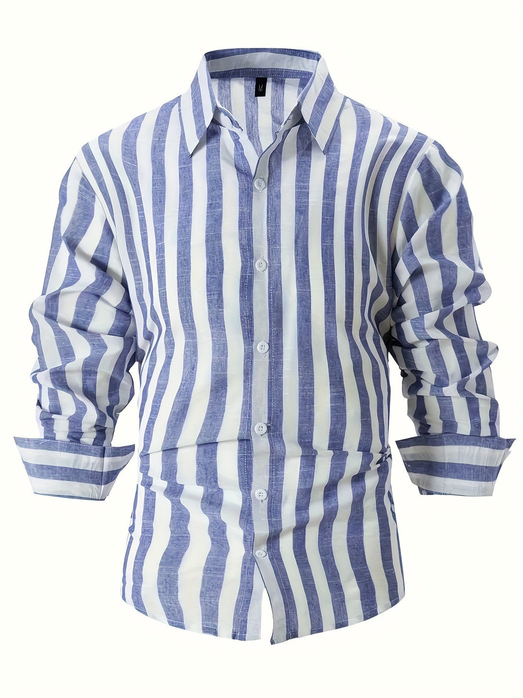 Levoire | Chemise En Coton Lin Rayée Pour Hommes
