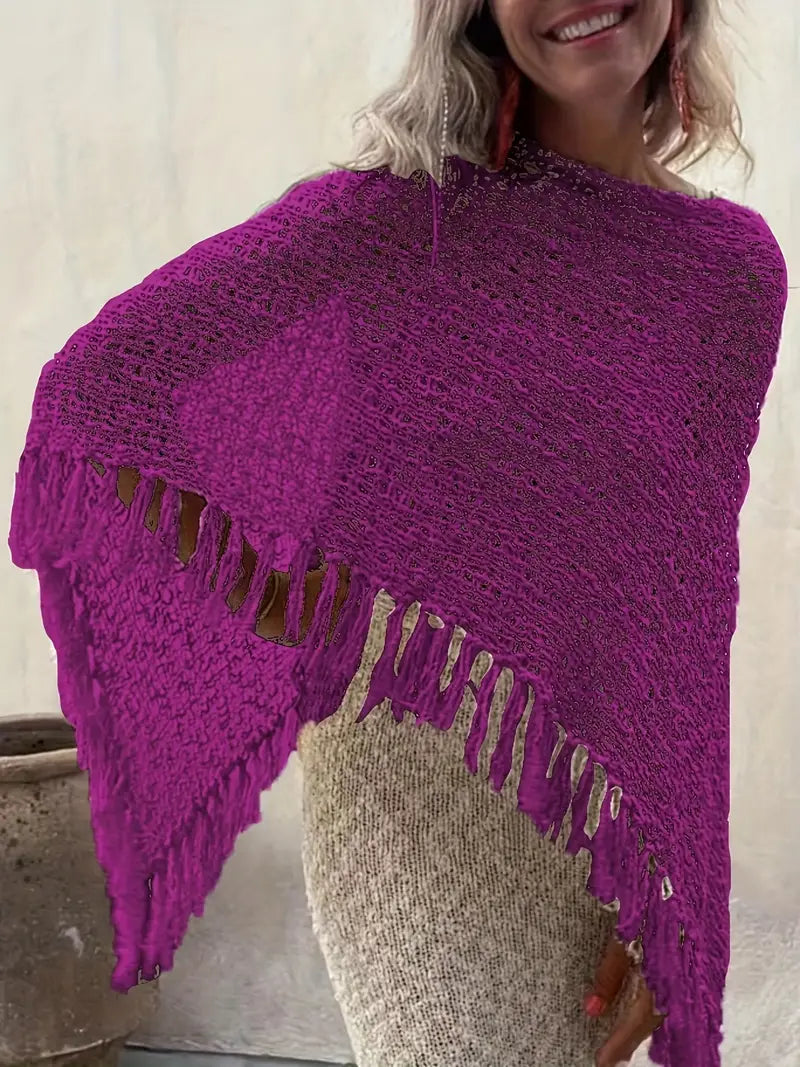 Levoire | Yksivärinen Scoop Kaula Pullover Mekko Tyylikkääseen Ilmeeseen Lila