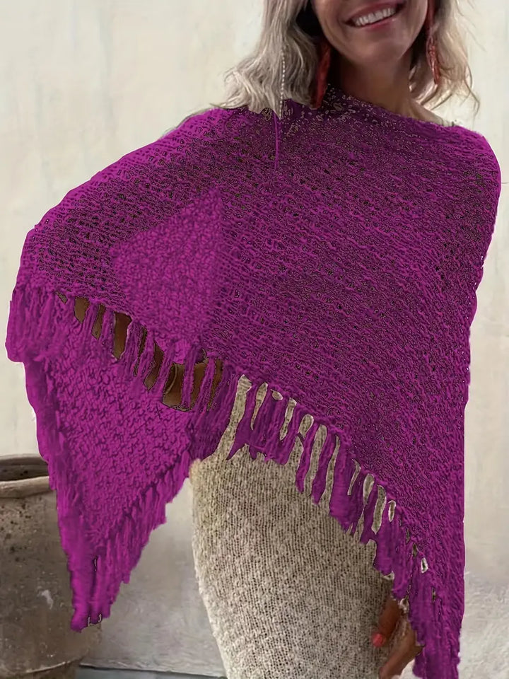 Levoire | Yksivärinen Scoop Kaula Pullover Mekko Tyylikkääseen Ilmeeseen Lila