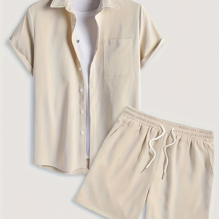 Levoire | Ensemble D'Été Uni Avec T-Shirt Et Short