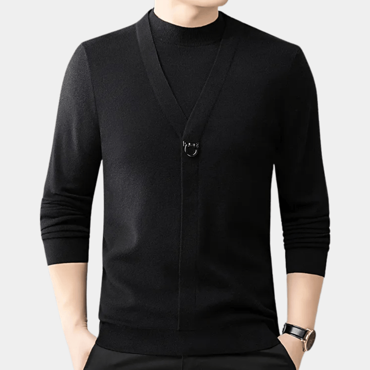 Levoire | Sweat Décontracté Classique Homme Noir