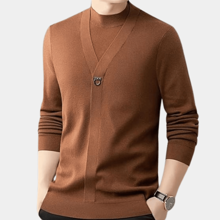 Levoire | Sweat Décontracté Classique Homme Braun