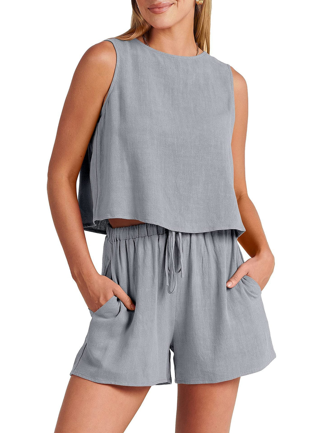 Levoire | Robe En Coton Douce Pour Femmes Gris