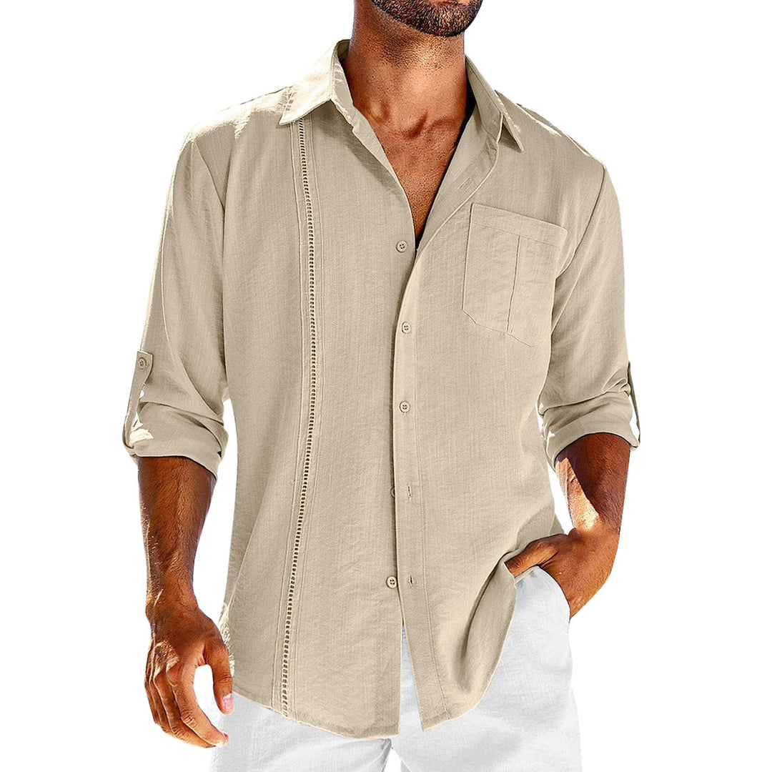 Levoire | Chemise Décontractée Avec Poche Abricot