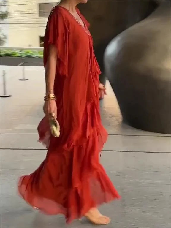 Levoire | Robe D'Été Moderne À Manches Longues