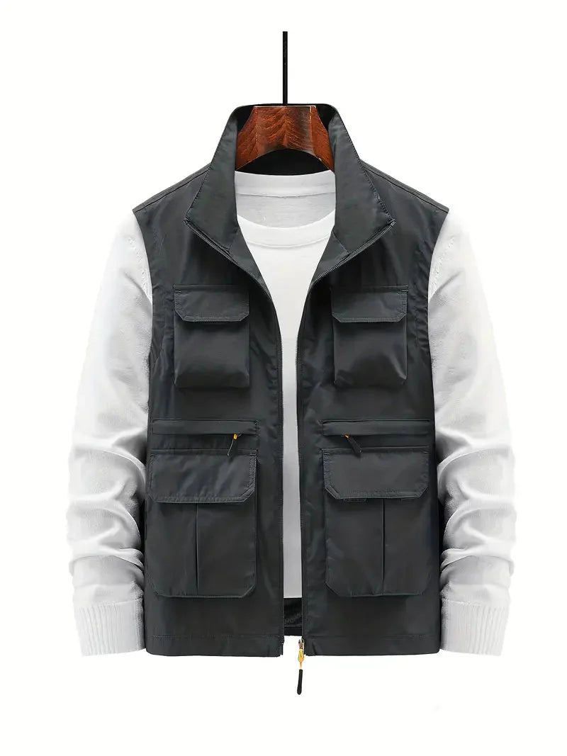 Levoire | Gilet Utilitaire Pour Hommes Gris foncé