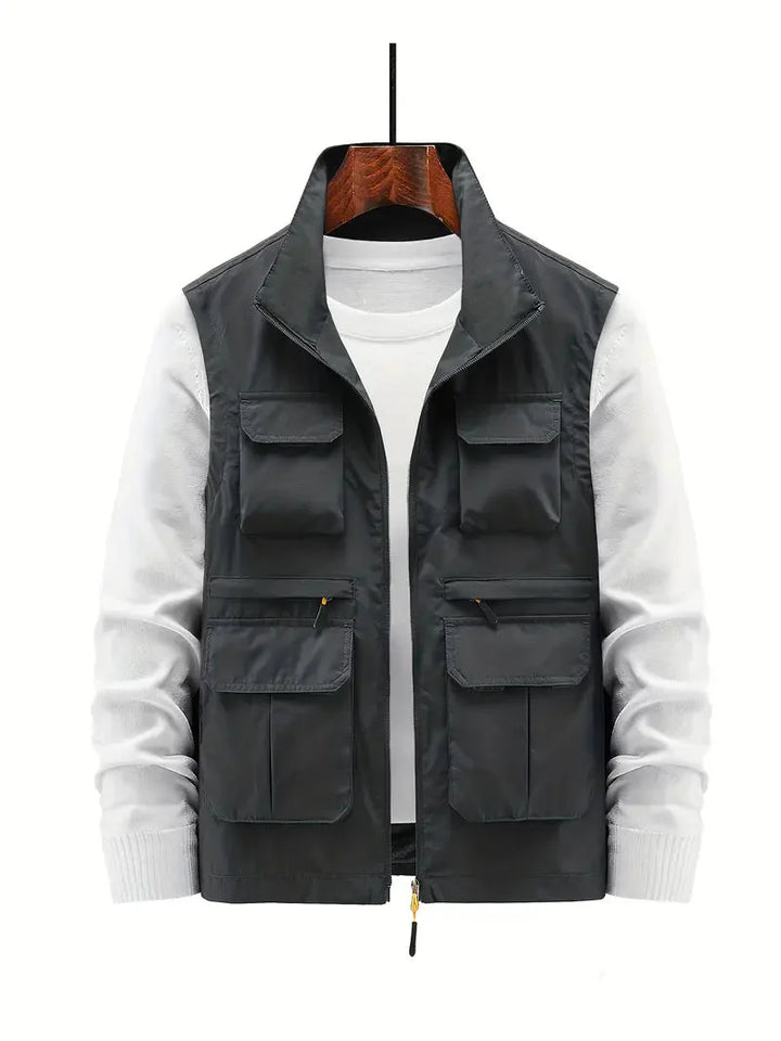 Levoire | Gilet Utilitaire Pour Hommes Gris foncé