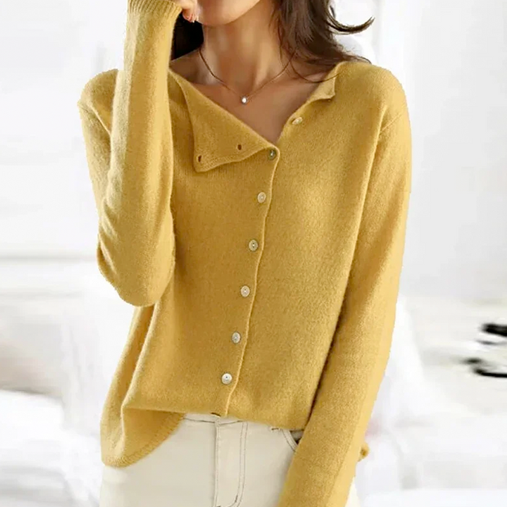 Levoire | Élégant Cachemire Cardigan De Qualité Premium Jaune