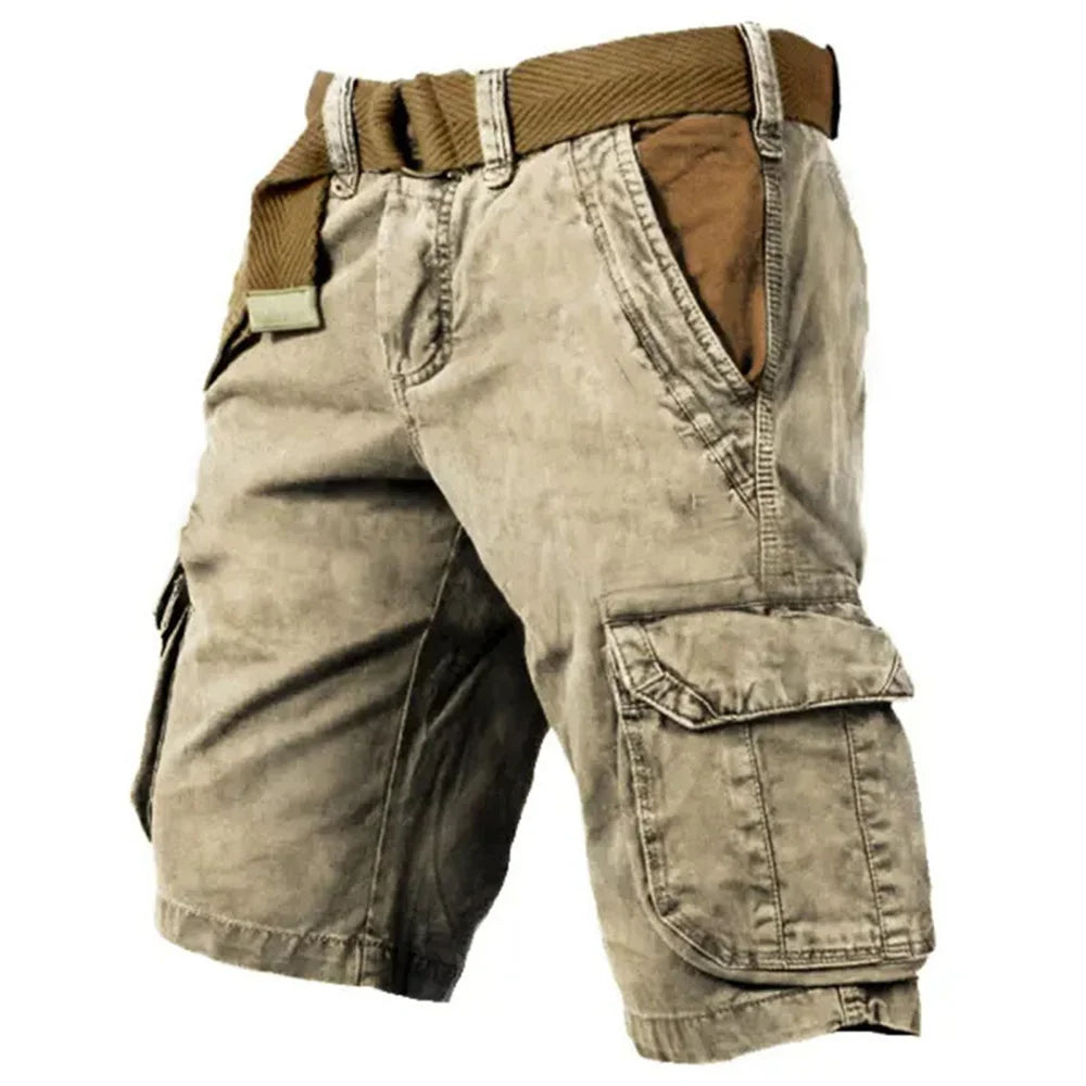 Levoire | Shorts Pour Hommes Shorts D'Été Confortables Avec Ceinture Extensible Dans De Nombreuses Couleurs Beige