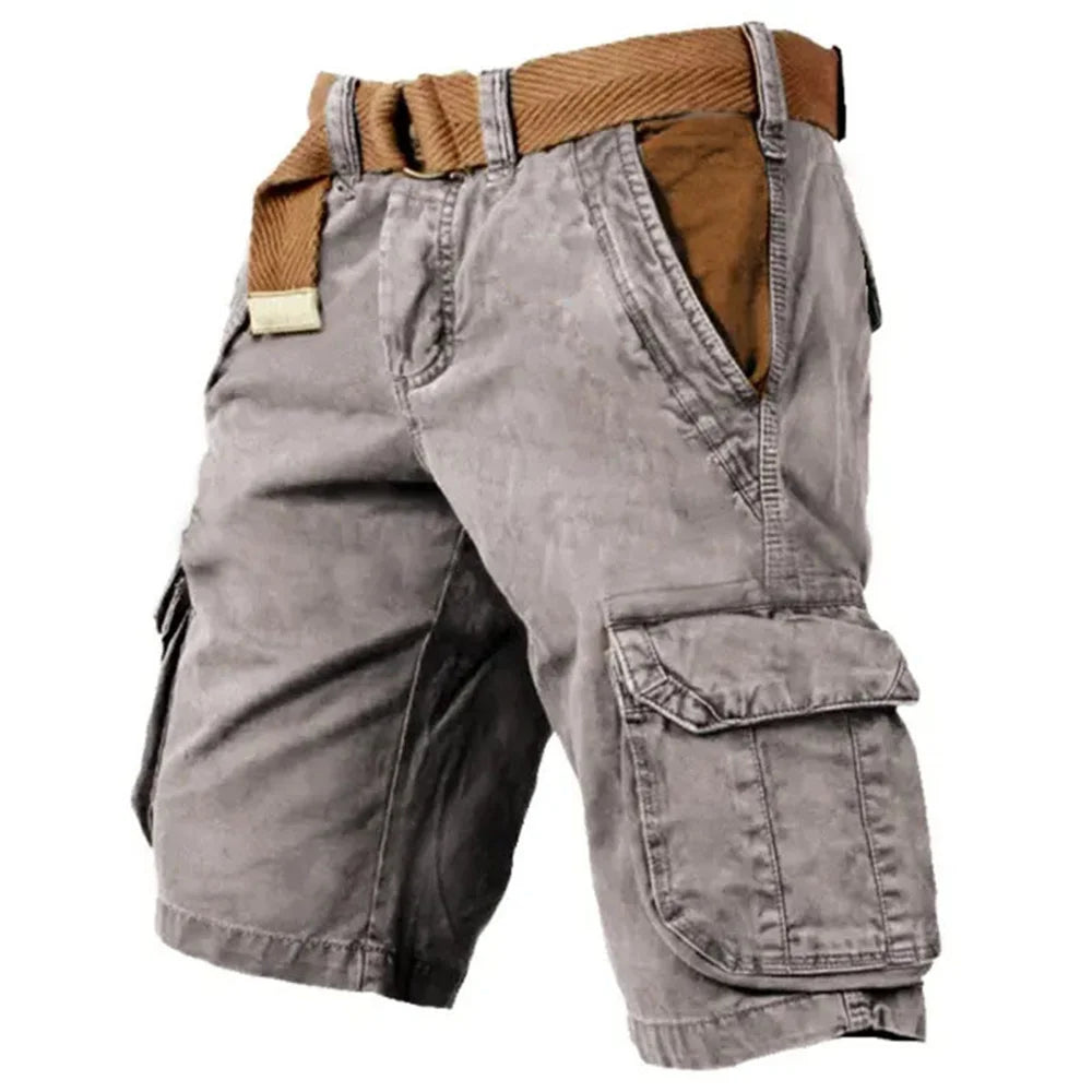 Levoire | Shorts Pour Hommes Shorts D'Été Confortables Avec Ceinture Extensible Dans De Nombreuses Couleurs Gris
