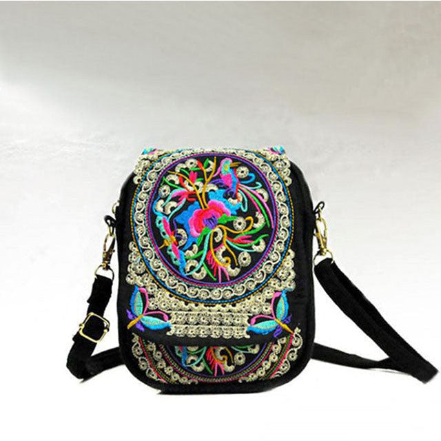 Levoire | Sac À Broderie Ethnique Multicolore