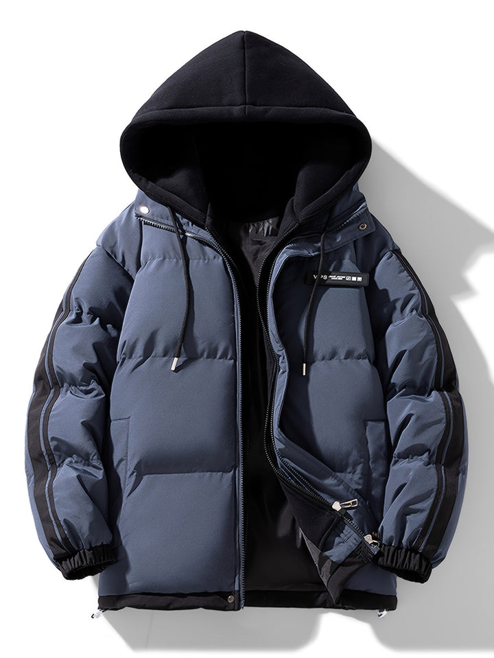 Levoire | Sweat à capuche zippé manches longues avec poches gris foncé
