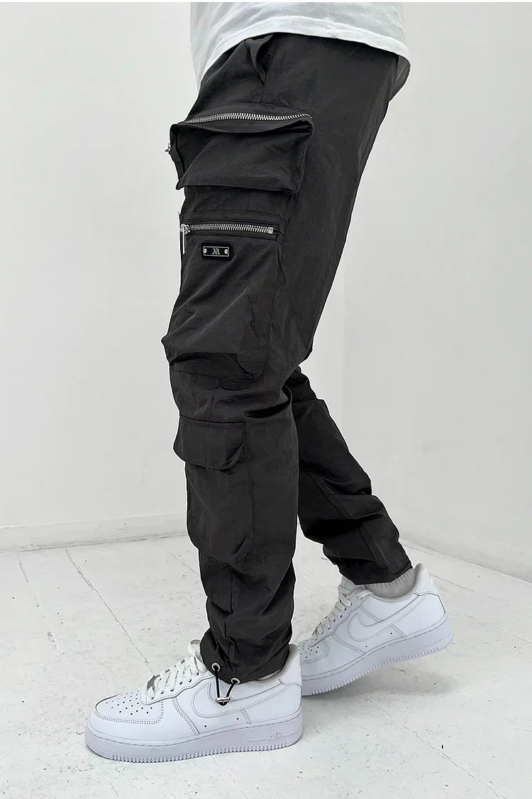 Levoire | Pantalon Cargo À Poches Noir