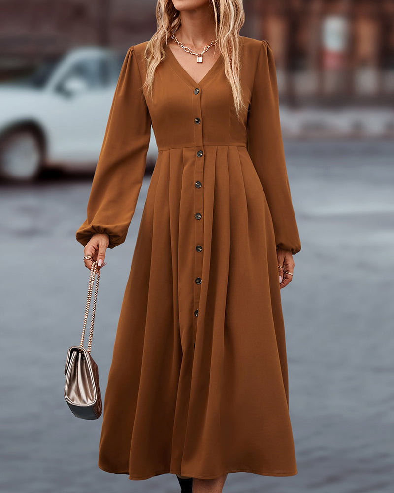 Levoire | Robe D'Automne Dans Un Design Luxueux Braun