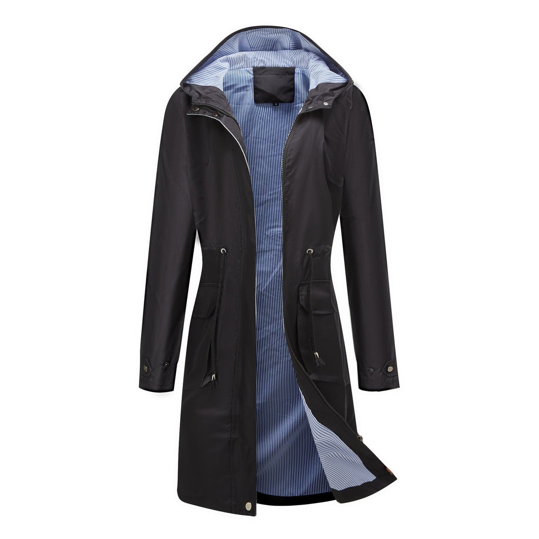 Levoire | Manteau Avec Capuche Élégante Noir