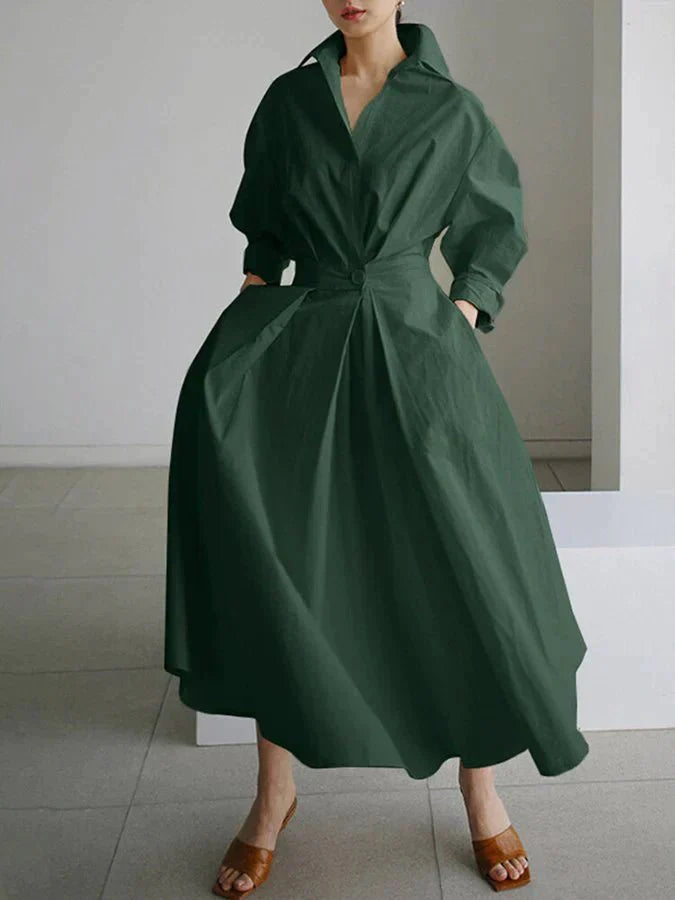 Levoire | Robe Maxi Ajustée Élégante Vert