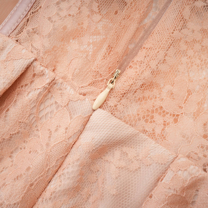 Levoire | Robe Maxi En Maille Bustier Rose
