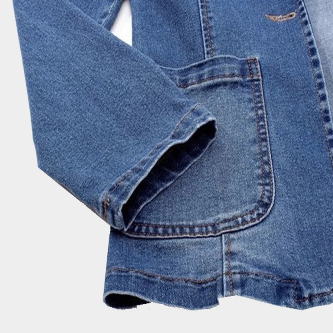 Levoire | Blazer En Denim Contemporain Pour Femmes