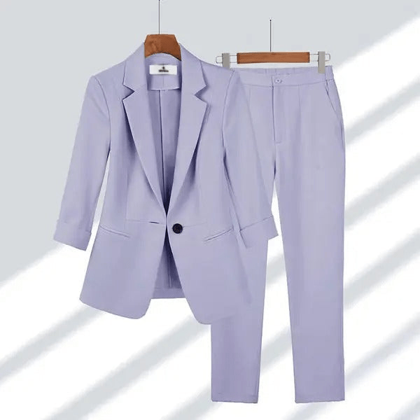 Levoire | Ensemble Blazer et Pantalon Femme Lilas