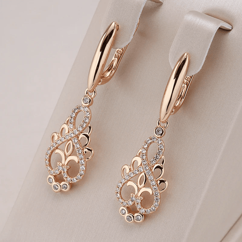 Levoire | Boucles D'Oreilles Elfes Avec Zirconium En Or