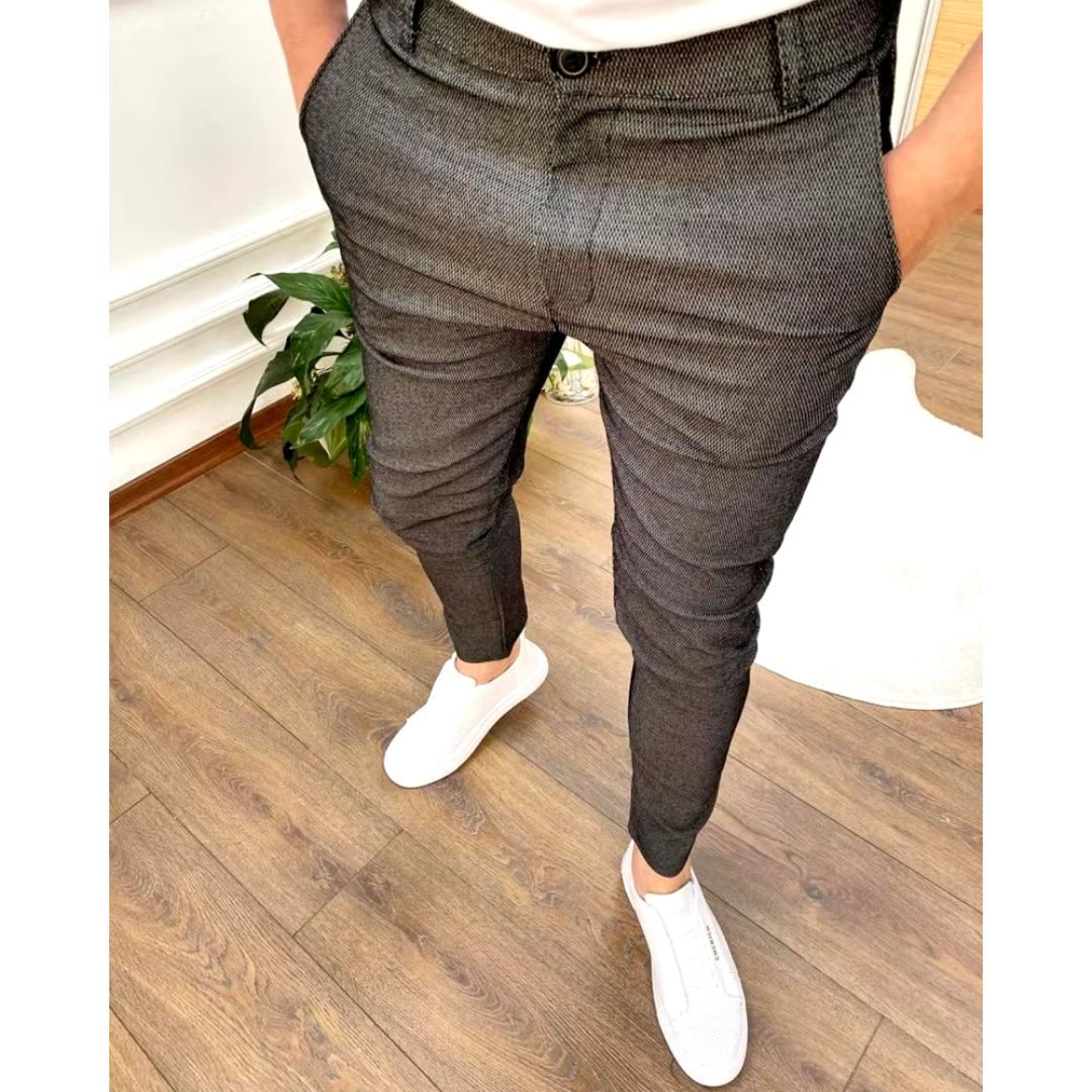 Levoire | Pantalon De Bureau Homme Pantalon En Tissu Polyvalent Pour Le Bureau Et La Vie Quotidienne Gris foncé