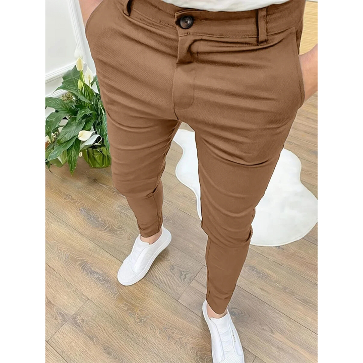 Levoire | Pantalon De Bureau Homme Pantalon En Tissu Polyvalent Pour Le Bureau Et La Vie Quotidienne Khaki