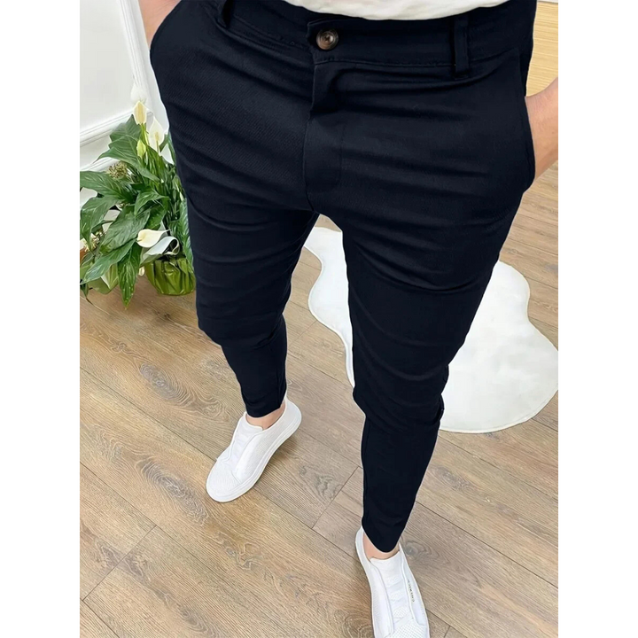 Levoire | Pantalon De Bureau Homme Pantalon En Tissu Polyvalent Pour Le Bureau Et La Vie Quotidienne Bleu marine