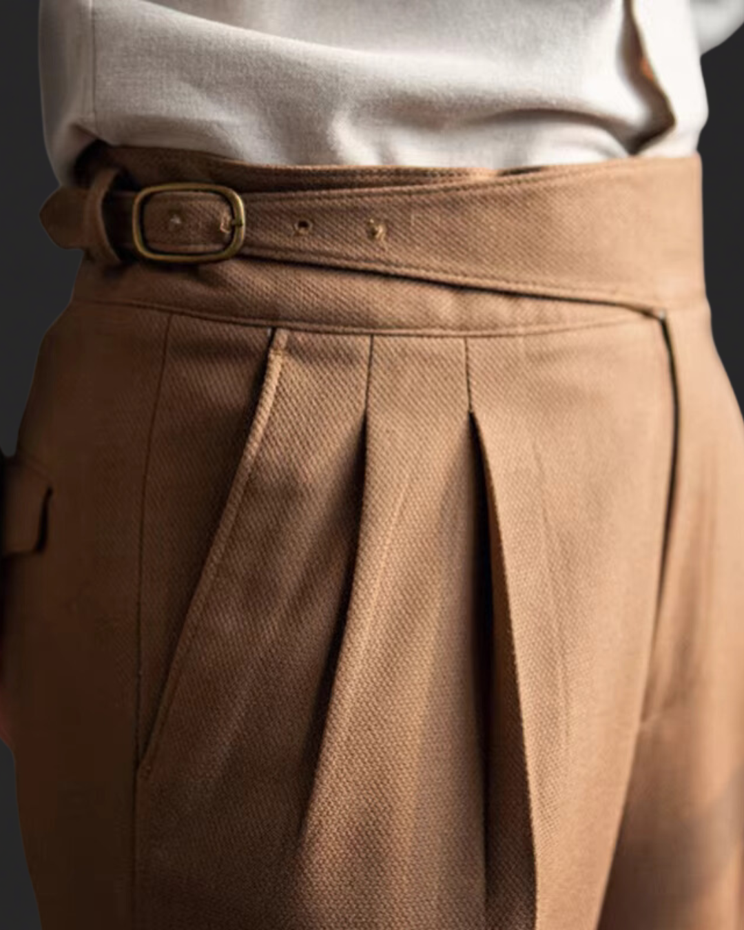 Levoire | Pantalon Homme Avec Un Grand Confort De Port Pantalon En Tissu Élégant Pour Le Quotidien Et Le Bureau Caramel
