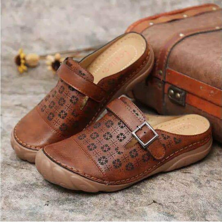 Levoire | Lett Glidefritt Shoes With Padded Support For Comfort Braun