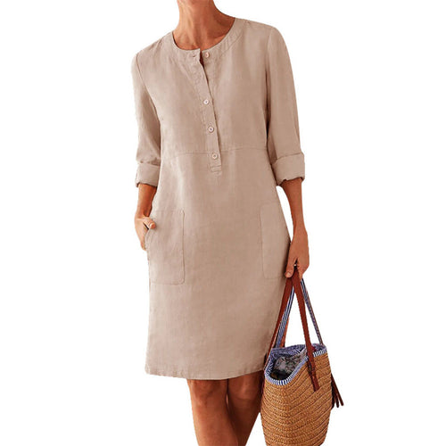 Levoire | Robe Maxi Femme Robe De Printemps Aérée Avec Silhouette Féminine
