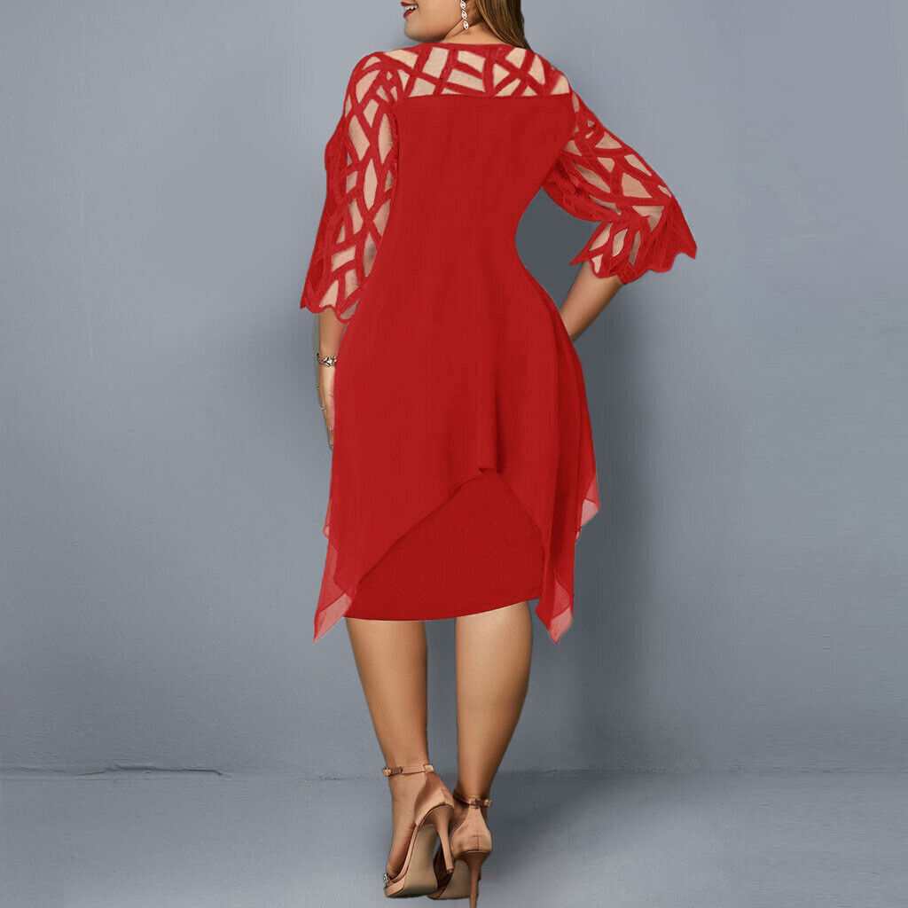 Levoire | Robe Midi Pour Femmes En Grande Taille Robe Confortable Pour Occasions Festives