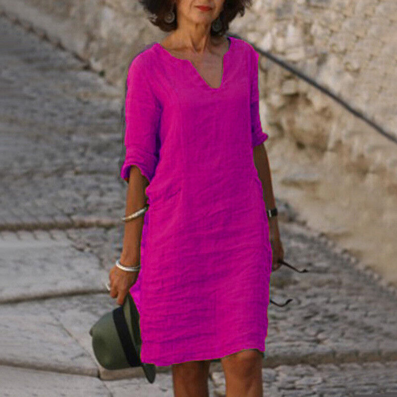 Levoire | Robe Femme Robe Confortable Avec Un Design Intemporel Pour Le Quotidien Et Les Occasions Spéciales Lilas